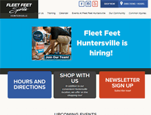 Tablet Screenshot of fleetfeethuntersville.com